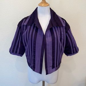 SoCa St John Ribbon Jacket Blazer S/S Boxy Crop